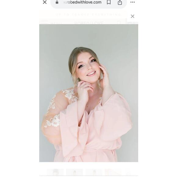 Robed With Love Women’s Pink Hildy Robe / Size- Small - Picture 13 of 16